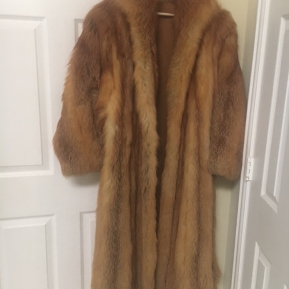 Custom Made Full Length Red Fox Coat - Picture 2 of 6